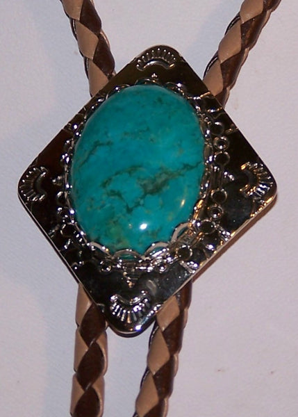 Bolo Bola tie with Turquoise VIII
