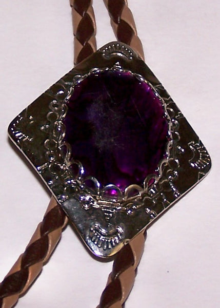 Bolo Bola tie with Purple paua shell