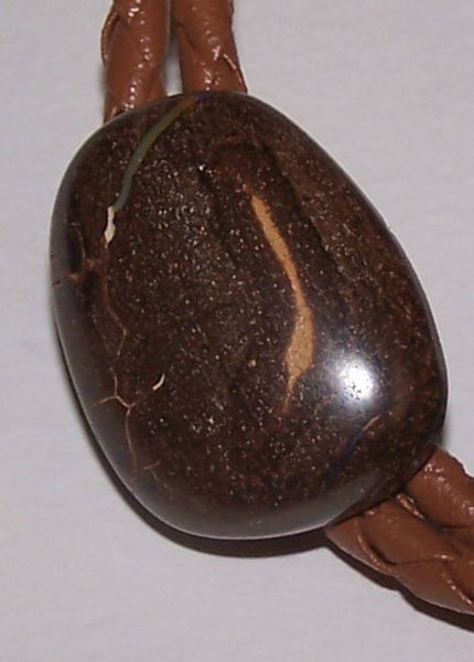 Bolo Bola Tie with Boulder Opal VII