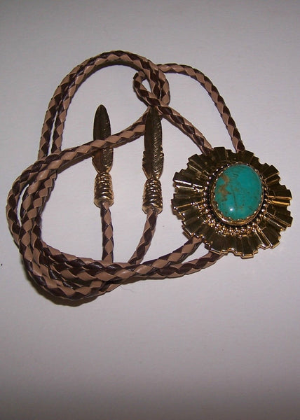 Bolo Bola Tie with Turquoise II