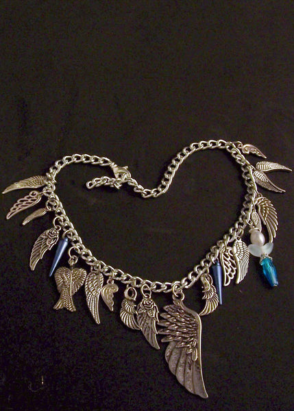 Angel Wing Boot Bling Bracelet