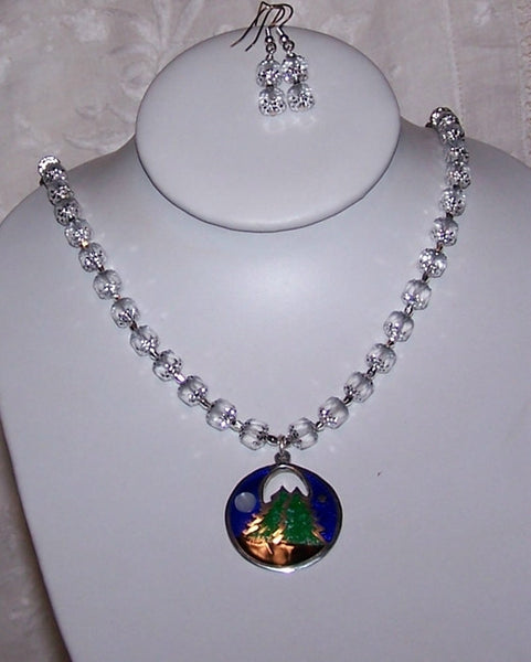 Cathedral Crystal with Pendant Necklace Set