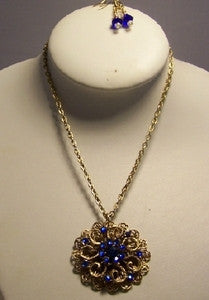 Sapphire on Brass