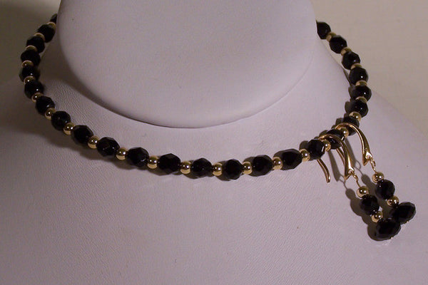 Black and Gold Choker Set