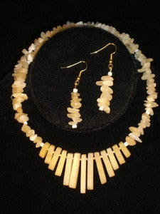 Aragonite Fan with Chips