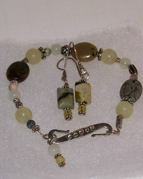 Peridot Jasper Bracelet Set