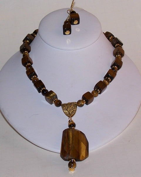Golden Tigereye Necklace Set