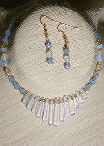 Ocean Opal Fan Choker Set