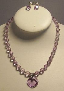 Lavender Square Jewelry Set