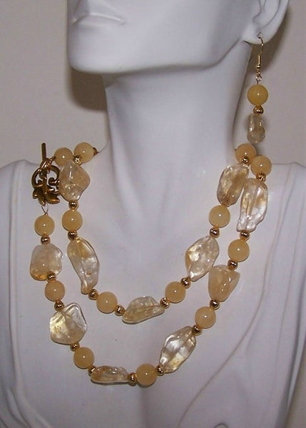 Citrine with Gold