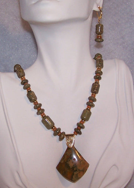 Rain Forest Jasper 3 Necklace Set
