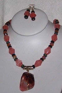 Cherry Quartz Necklace Set