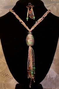 Artist's Bead Complimentary Necklace Set with Tassel