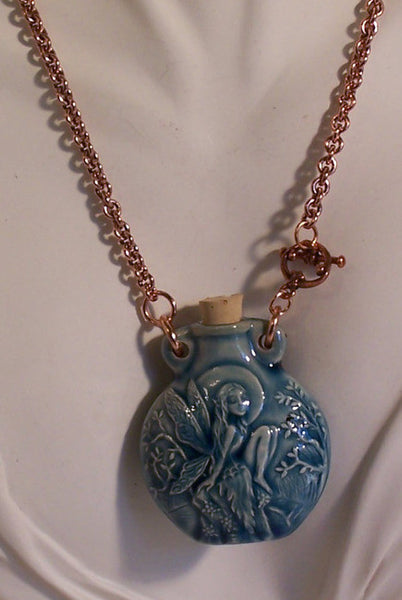 Raku with Fairy Nymph Design on Copper
