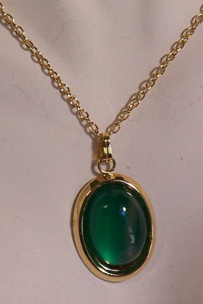 Green Catseye Pendant
