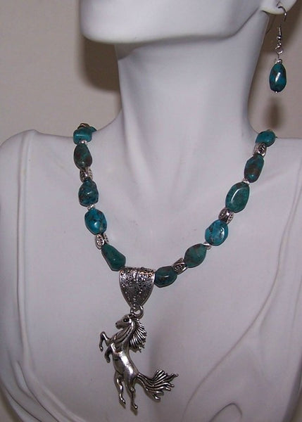 Turquoise with Dancing Horse