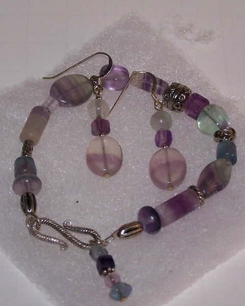 Fluorite Bracelet Set