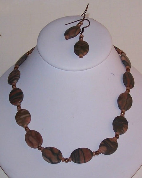 Green Zebra Agate on Copper II