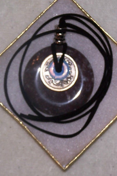 Jasper Donut with Brass Coin