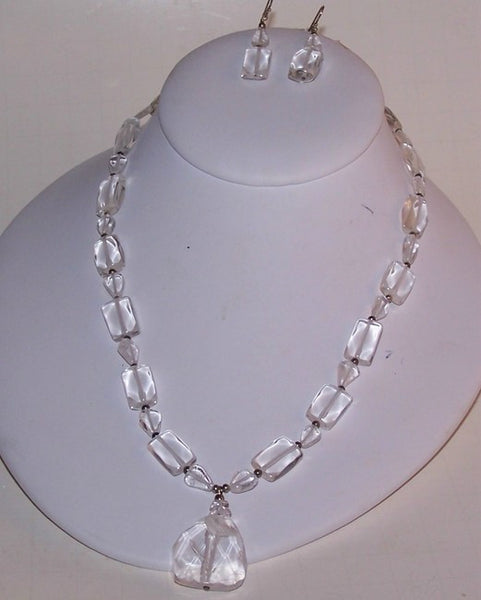Crystal Quartz Necklace Set