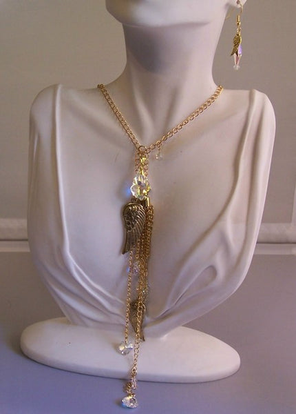 Crystal AB Hearts and Angel Wings