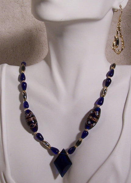 Cobalt Blue Necklace Set