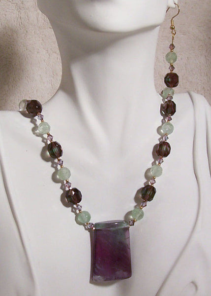 Fluorite Jewelry Necklace Set II