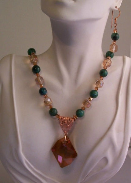 Crystal Copper Large Cosmic Drop With Chrysocolla