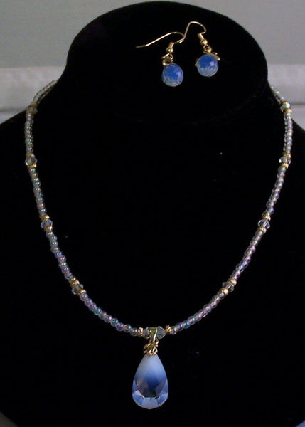 Air Opal Beaded Necklace Set